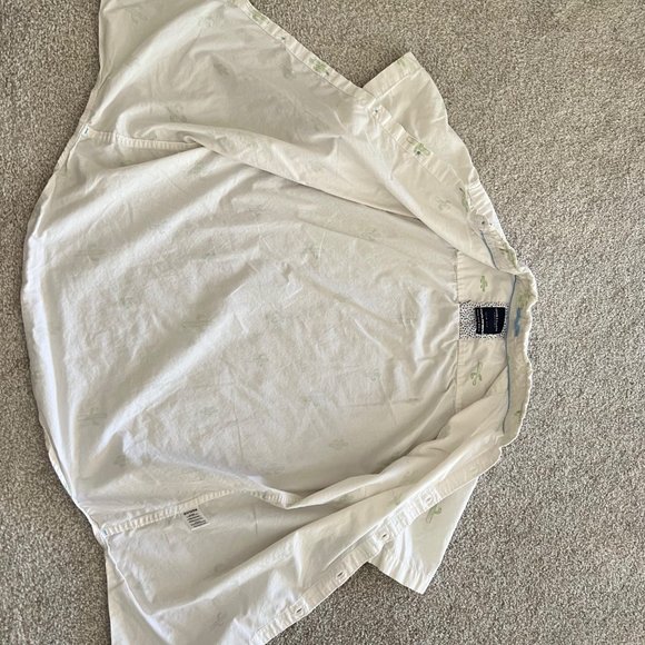 Denim & Flower Cactus Print Cotton Button Down Shirt Unisex Medium - Picture 5 of 10